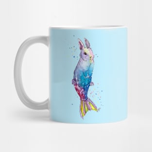 Rainbow Mermaid Bunny Mug